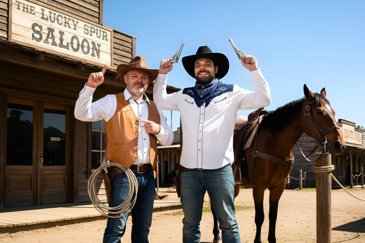 ai fotokoutek - kovbojove